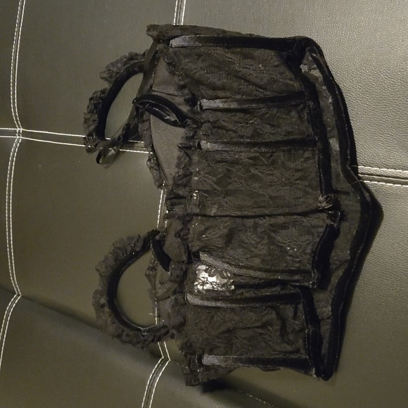 NWOT - Lace & Velvet Bustier - Picture 2 of 3